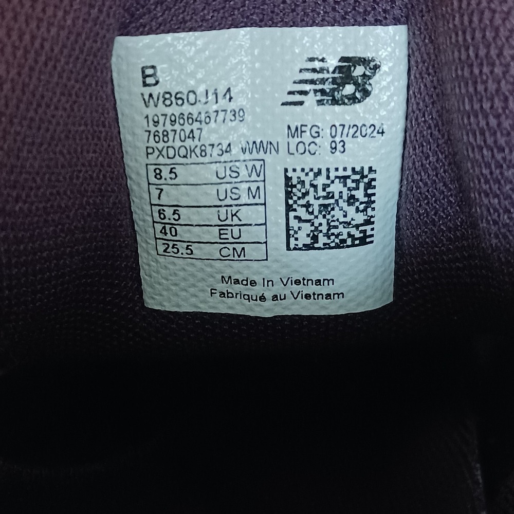 New Balance Fresh Foam X 860v14 Ice Wine Plum Brown Women's Running Shoes Sz 8.5 - Picture 13 of 15